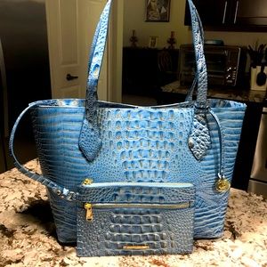 Brahmin Cerulean Athena NWT attached wallet/Clutch